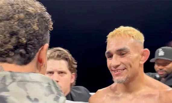 Tony Ferguson rallies from knockdown for TKO; Henry Cejudo wins boxing debut