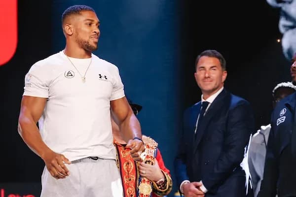 Anthony Joshua will win by KO if Tyson Fury tries to do the same, says Eddie Hearn