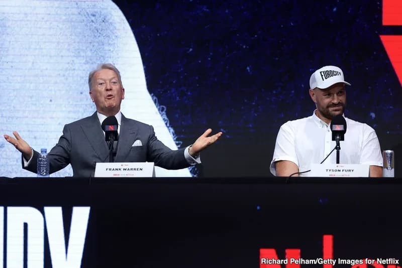 Frank Warren Questions Anthony Joshuas Chin Against Tyson Fury