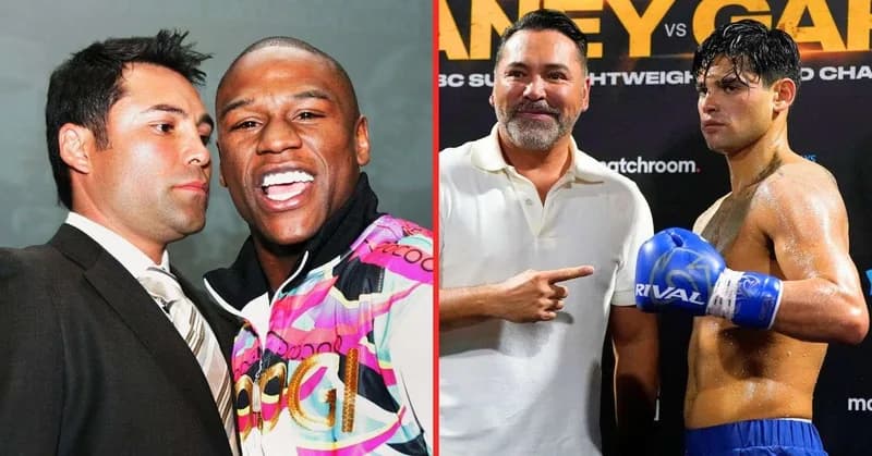 Oscar De La Hoya sums up Floyd Mayweathers chances of beating Ryan Garcia in comeback at 49
