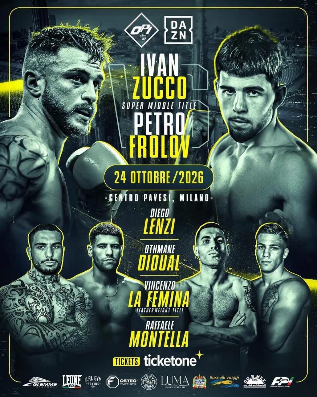 Il 24 ottobre a Milano Ivan Zucco sfiderà il competitivo Petro Frolov