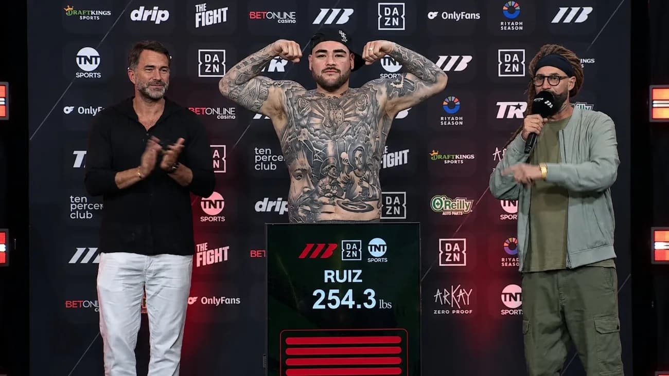 Andy Ruiz Jr. Sheds 20 Pounds for Knyba