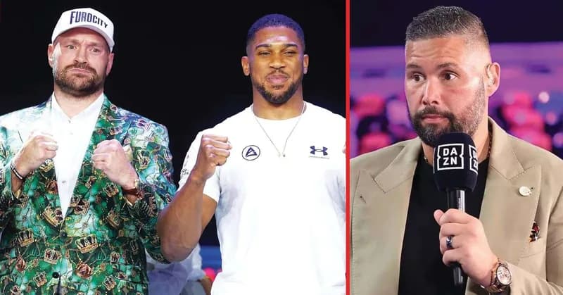 Tony Bellew makes KO prediction for Tyson Fury vs Anthony Joshua after friendly press conference