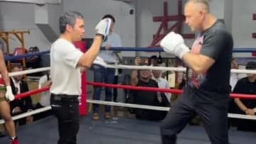 Manny Pacquiao Trains Polish President Karol Nawrocki During Manila State Visit
