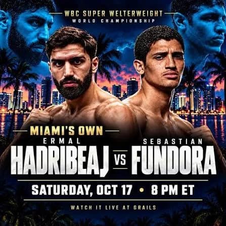 Ermal Hadribeah sfida sabato a Las Vegas il campione che ha sempre ammirato : Sebastian Fundora