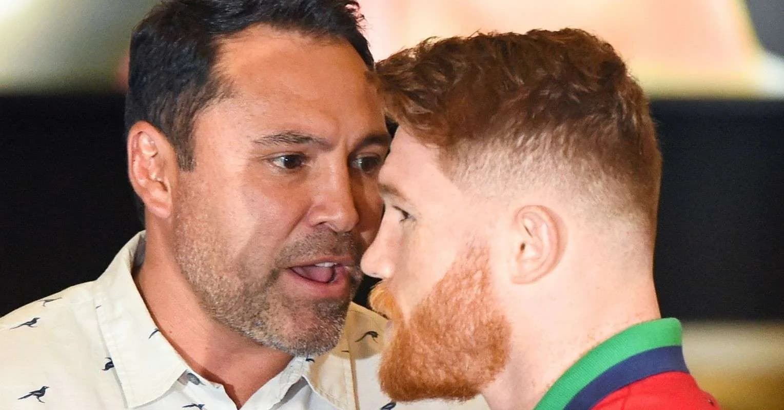 Oscar De La Hoya urges Canelo to cancel comeback against Christian Mbilli