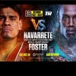 Los eventos de Navarrete-Foster se transmitirán EN VIVO en los canales de redes sociales de Top Rank.